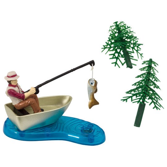 fish cake accessories 16 Pcs Gone Fishing Decoration Gone Fishing Cake Topper Birthday Party Supplies for Man Kids Boy Girls Fisherman Themed Party Decor, Mixed Styles : Toys & Games (Boxed 1). Ocean Life Fondant Cake Toppers,